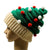 Women'S Cute Color Block Elk Pom Poms Eaveless Wool Cap