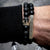 Minimalist Classic Style Commute Crown Rectangle Copper Beaded Men'S Bracelets