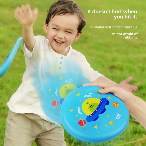 Toi Tuyi Children Soft Outdoor Flying Saucer Cartoon Kindergarten Park Parent-Child Fitness Sports Toys