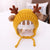 Baby Wool Hat Autumn And Winter Baby Men And Women Velvet Warm Knitted Hat Christmas Antlers Cute Super Cute Shroud Cap