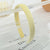 Women'S Lady Solid Color Plastic Plush Hair Band
