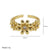 Brass Plating Flower Daisy Open Rings