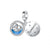 1 Piece 10-13Mm White Copper Cartoon Character Color Block Heart Shape Jewelry Accessories Pendant