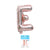 New 16-Inch Letter Balloon Ribbon Backer-Card Hardcover Birthday Party Anniversary Scene Letters For Decoration Aluminum Balloon