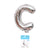 New 16-Inch Letter Balloon Ribbon Backer-Card Hardcover Birthday Party Anniversary Scene Letters For Decoration Aluminum Balloon
