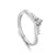 925 Sterling Silver Zircon Crown Open Rings