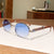 Basic Minimalist Solid Color Pc Oval Frame Full Frame Women'S Sunglasses