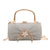 Women'S Pu Leather Solid Color Elegant Classic Style Square Clamp Handbag Crossbody Bag Evening Bag