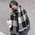 Online Celebrity British Plaid Cashmere Scarf Women'S Autumn And Winter Versatile Student Thickened Scarf Shawl Dual-Use Couple Men