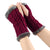 New Autumn And Winter Fleece-Lined Wool Gloves Twist Knitted Finger Leakage Plush Oversleeve Warm Thickened Wool Gloves