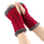 New Autumn And Winter Fleece-Lined Wool Gloves Twist Knitted Finger Leakage Plush Oversleeve Warm Thickened Wool Gloves