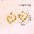 1 Pair Casual Elegant Streetwear Heart Shape Bow Knot 304 Stainless Steel 18K Gold Plated Ear Studs