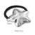 Women'S Casual Modern Style Square Bow Knot Shell 304 Stainless Steel Metal Shiny Metallic Hair Tie