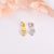 5 Pcs/Package Hole 1~1.9Mm Copper Zircon 18K Gold Plated Star Heart Shape Jewelry Accessories Pendant