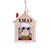 Christmas Minimalist Classic Style Santa Claus Wood Holiday Daily Hanging Ornaments Decorative Props