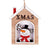Christmas Minimalist Classic Style Santa Claus Wood Holiday Daily Hanging Ornaments Decorative Props