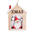 Christmas Minimalist Classic Style Santa Claus Wood Holiday Daily Hanging Ornaments Decorative Props