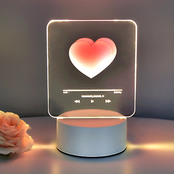 Stall Supply Creative Led Atmosphere Night Light Children'S Gift Dream Decoration 3D Table Lamp Logo Lettering