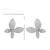 12 Pieces Elegant Sweet Streetwear Flower Butterfly Plating Inlay Copper Artificial Gemstones 14K Gold Plated Platinum Plated Ear Studs