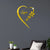 Love Acrylic Mirror Wall Stickers 3D Self-Adhesive Stickers Bedroom Living Room Tv Background Decoration