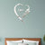 Love Acrylic Mirror Wall Stickers 3D Self-Adhesive Stickers Bedroom Living Room Tv Background Decoration