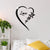 Love Acrylic Mirror Wall Stickers 3D Self-Adhesive Stickers Bedroom Living Room Tv Background Decoration