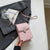 Women'S Medium Pu Leather Solid Color Lingge Streetwear Square Flip Cover Shoulder Bag Crossbody Bag