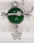 1 Piece Resin Copper Zircon 18K Gold Plated Star Moon Jewelry Accessories Pendant