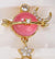 1 Piece Resin Copper Zircon 18K Gold Plated Star Moon Jewelry Accessories Pendant