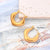 1 Pair/Package Ig Style Casual Minimalist Geometric Simple Solid Color Irregular Polishing Plating 304 Stainless Steel 18K Gold Plated Earrings