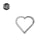 Hot G23 Titanium Heart-Shaped Nose Ring Ear Stud  Personalized Body Piercing Nose Accessories Seamless Earrings