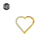 Hot G23 Titanium Heart-Shaped Nose Ring Ear Stud  Personalized Body Piercing Nose Accessories Seamless Earrings