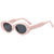 Basic Minimalist Geometric Ac Oval Frame Full Frame Women'S Sunglasses