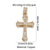 1 Piece Copper Zircon Cross Pendant