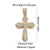 1 Piece Copper Zircon Cross Pendant