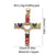 1 Piece Copper Zircon Cross Pendant