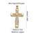 1 Piece Copper Zircon Cross Pendant