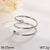 Vintage Style Geometric 304 Stainless Steel 18K Gold Plated Open Rings