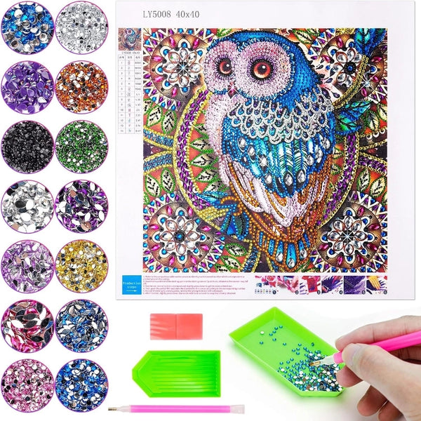 Diamond Painting Diy Bright Diamond Owl Living Room Bedroom Hanging Painting 5D Hot Diamond Painting