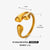 Minimalist Water Droplets Solid Color 304 Stainless Steel 18K Gold Plated Open Rings