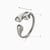 Minimalist Water Droplets Solid Color 304 Stainless Steel 18K Gold Plated Open Rings
