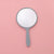 Round Mirror Mini Portable Mirror Handheld Makeup Mirror Cute Portable Handle Mirror Printable Logo Plastic Small Mirror