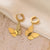 Casual Glam Retro Butterfly 304 Stainless Steel Earrings Necklace