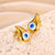 1 Pair Classical Exaggerated Funny Devil'S Eye Water Droplets 304 Stainless Steel Stainless Steel Earrings