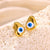 1 Pair Classical Exaggerated Funny Devil'S Eye Water Droplets 304 Stainless Steel Stainless Steel Earrings