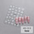 Bow Nail Art Sticker Relief Stereo Cute Girl'S Heart Pink White Ribbon Bow Nail Sticker Decoration