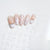 Bow Nail Art Sticker Relief Stereo Cute Girl'S Heart Pink White Ribbon Bow Nail Sticker Decoration