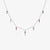 925 Sterling Silver Zircon Inlay Cross Pendant Necklace