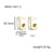 1 Pair Minimalist Geometric Plating 304 Stainless Steel Ear Studs