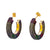 1 Pair Casual Minimalist Streetwear C Shape Plating Copper Zircon Copper Earrings